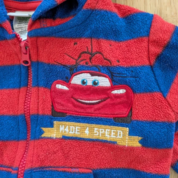 Disney Red and Blue Striped Hoodie - Picture 2 of 6